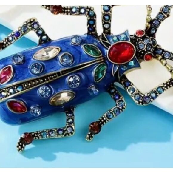 💥 Stunning & gorgeous & colorful scarab beetle brooch 💥 - Picture 3 of 6